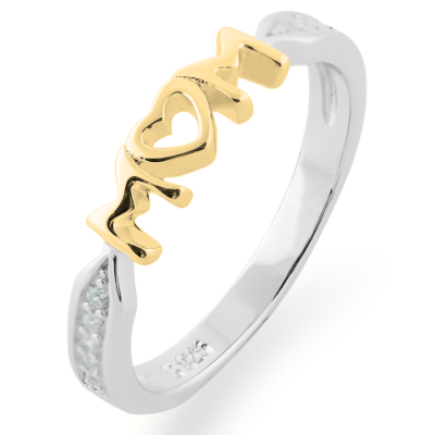 HAVME combination gold diamond dress ring