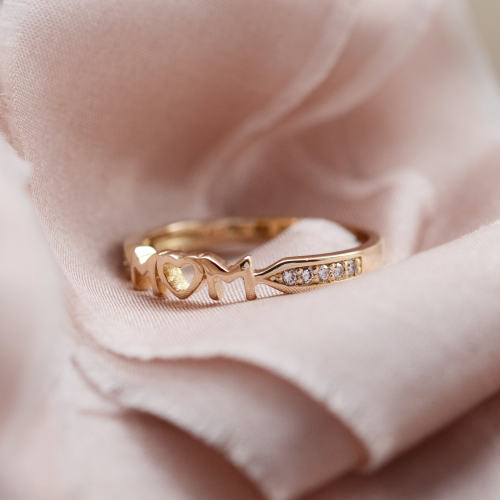 HAVME gold diamond dress ring for young mummies and mothers-to-be