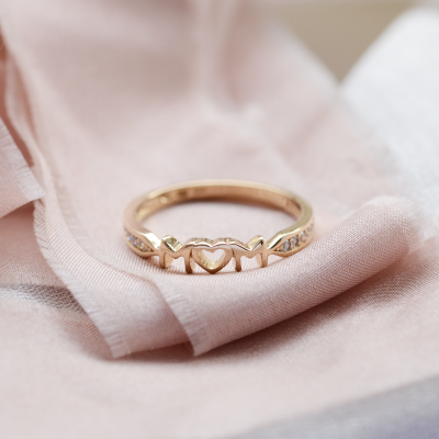 HAVME gold diamond dress ring for young mummies and mothers-to-be