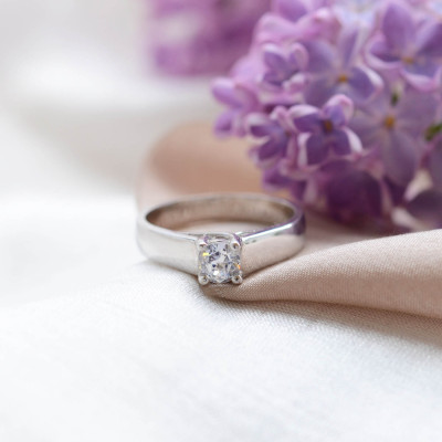 Engagement ring with diamond 0.25ct HEIM