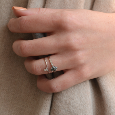 Fine goold ring with diamonds JANIS