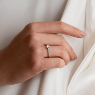 KATVI platinum diamonds engagement ring