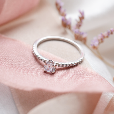 KATVI platinum diamonds engagement ring
