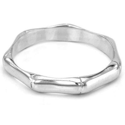 Minimalist sterling silver ring with unique design KVAL