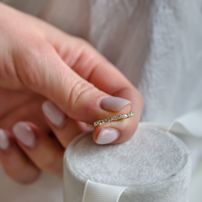 Vintage eternity ring with diamonds LATVIA