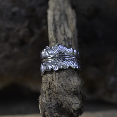 Original Sterling Silver ring LEAF