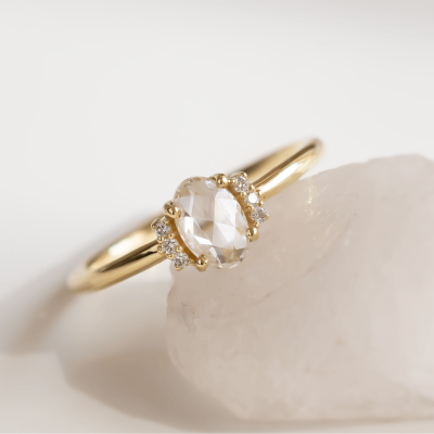 Lab grown diamond ring in vintage style LIRA