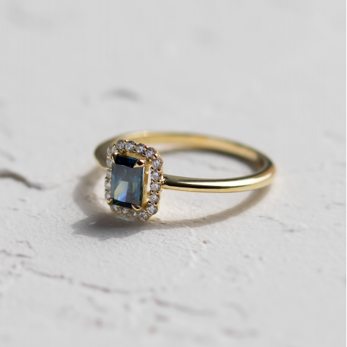 Originální zásnubní prsten s lab grown diamanty MILLIE