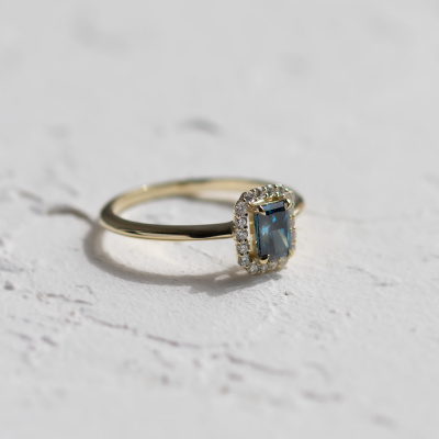 Originální zásnubní prsten s lab grown diamanty MILLIE