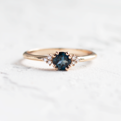 Zásnubní prsten s topazem a diamanty MONELAND