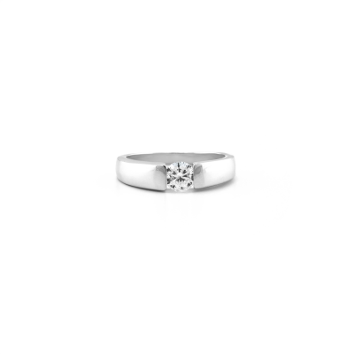 Gold engagement ring with 0.25 ct diamond MOVIK