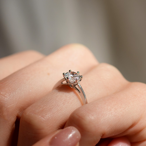 Luxusní zásnubní prsten s lab-grown diamantem OLLAF