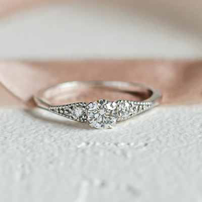 ORSET gold diamond engagement ring