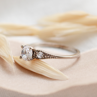 ORSET gold diamond engagement ring