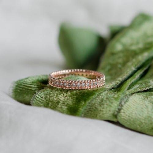 Unusual eternity ring with diamonds PERSEFONA