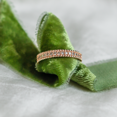 Unusual eternity ring with diamonds PERSEFONA