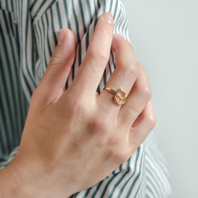Zlatý prsten s kočkou PUSHEEN