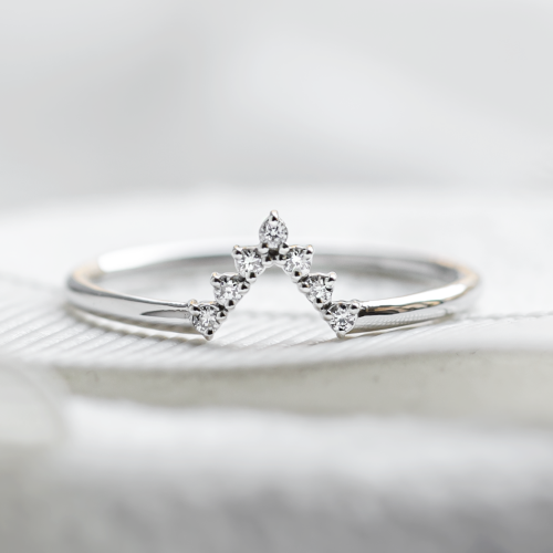 Diamantový vykrojený snubní prsten REGGIANA