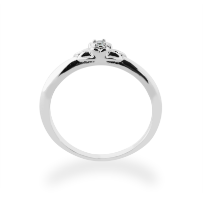 ROSNI gold diamond engagement ring