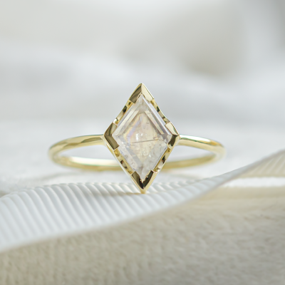 Engagement ring with kite moonstone SABINA