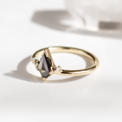 Kite salt'n'pepper diamond engagement ring SALLYX