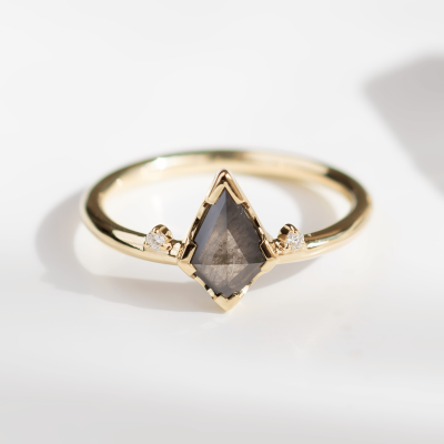 Kite salt'n'pepper diamond engagement ring SALLYX