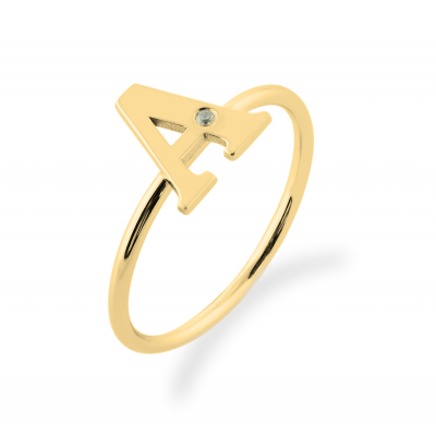 Personalizovaný prsten s diamantem SKIBI
