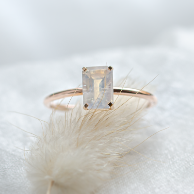 Engagement ring with moonstone TATIANA
