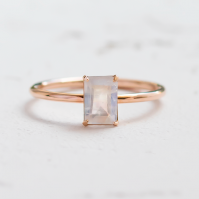 Engagement ring with moonstone TATIANA