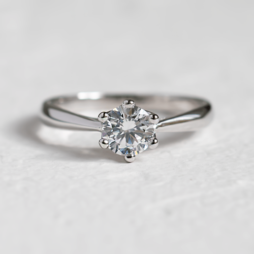 Engagement ring with 0.5ct lab grown diamond TRINIE Engagement ring with 0.5ct lab grown diamond TRINIE