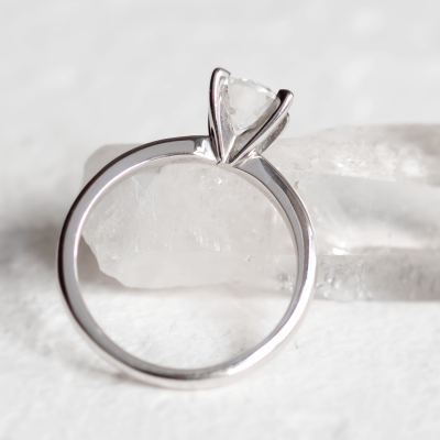 Platinum ring with diamond 0.4ct VEITA