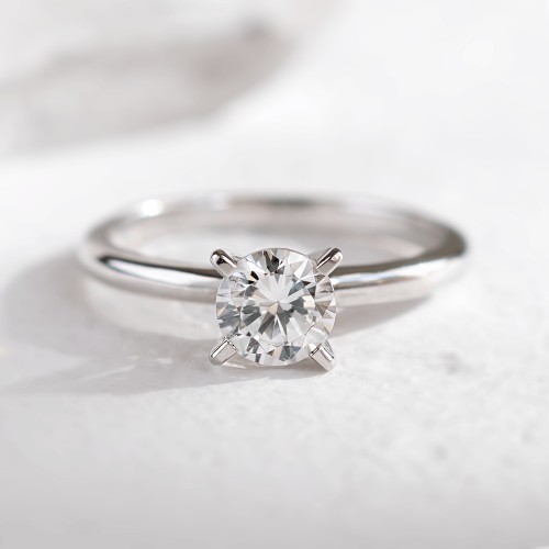 Soliter engagement ring with diamond 0.4ct VEITA