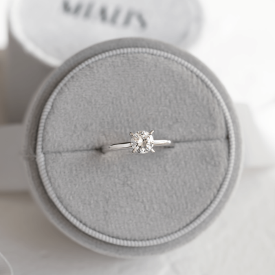 Platinum ring with diamond 0.4ct VEITA