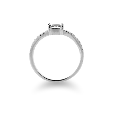  Platinový zásnubní prsten s diamanty 0.6ct VIBKE