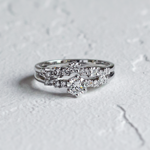 Elegantní zásnubní set s diamanty GABRIELE