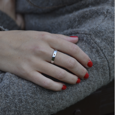 Zlaté snubní prsteny se srdcem ALISA