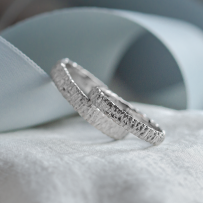 Unusual wedding rings with special structure BECCA