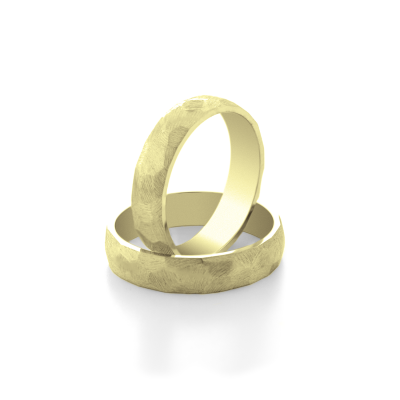 Tepané snubní prsteny ze zlata BOME