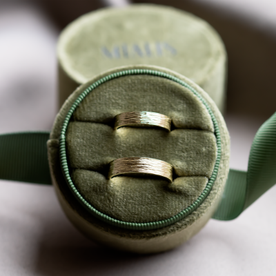Unusual wedding bands with woodbark surface BRANCH