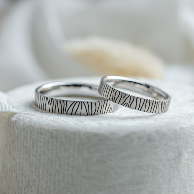 Original wedding rings with patterns BRASIL