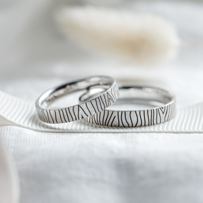 Original wedding rings with patterns BRASIL