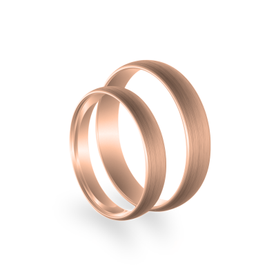 Snubní prsteny ze žlutého zlata - jednoduchost a jemnost (matné)