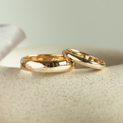Snubní prsteny  z červeného zlata D-SHAPE ALASKA
