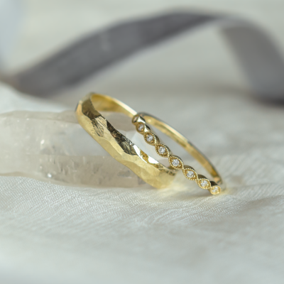 Unusual diamond wedding bands DARLING