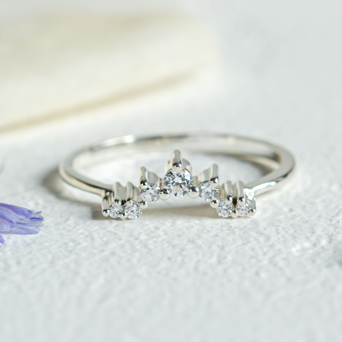 Vykrojený prsten s diamanty ERISILDA