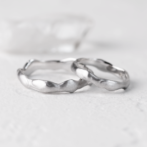 Organic wedding rings HARMONY