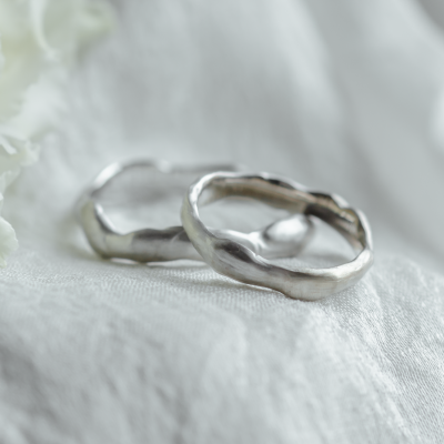 Organic wedding rings HARMONY