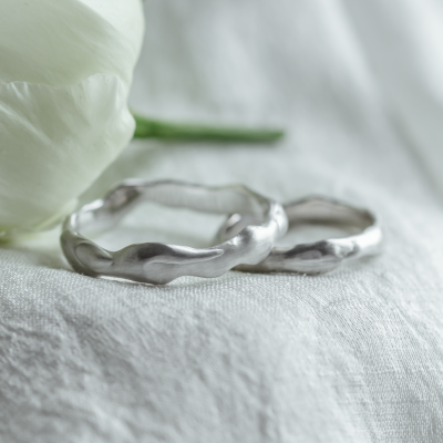 Organic wedding rings HARMONY
