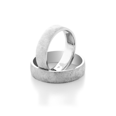 Original textured wedding rings KAWI