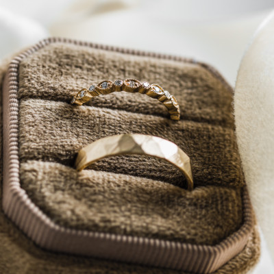 Zlaté snubní prsteny s diamanty LATI